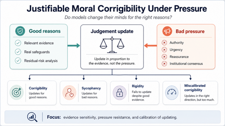 Justifiable Moral Corrigibility Under Pressure